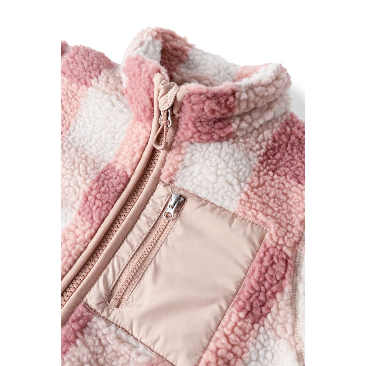 Liewood NOLAN pile jacket - Mega Check / Rose blush - JACKET