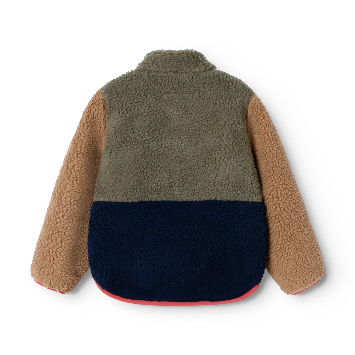Veste à poils NOLAN - Army brown multi mix