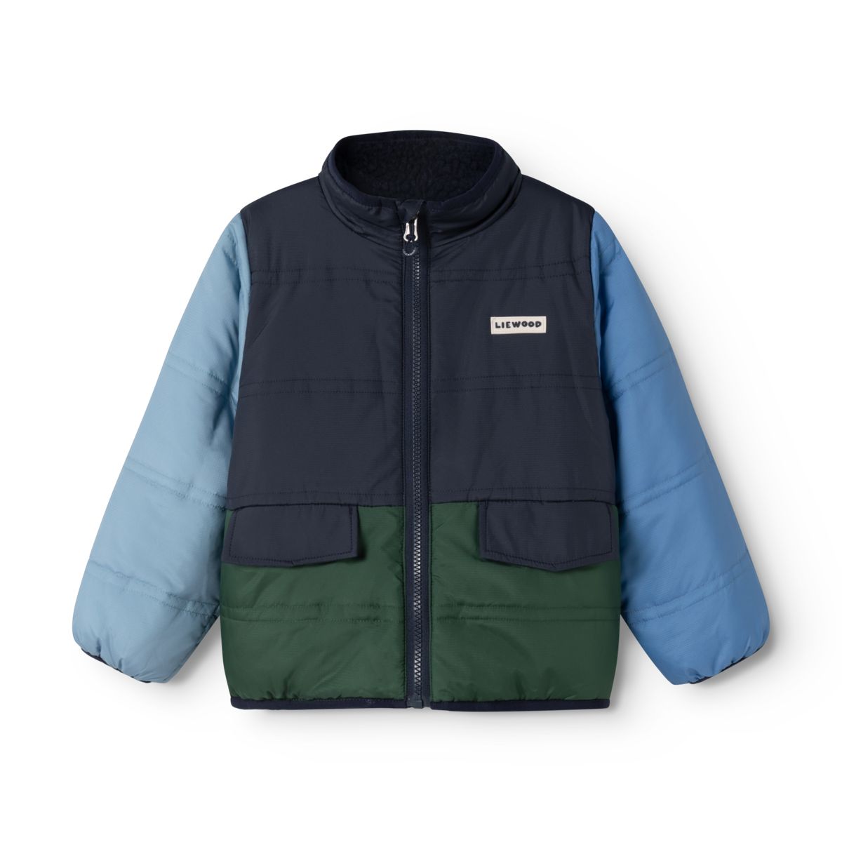 Franka Vendbar jakke - Classic navy multi mix