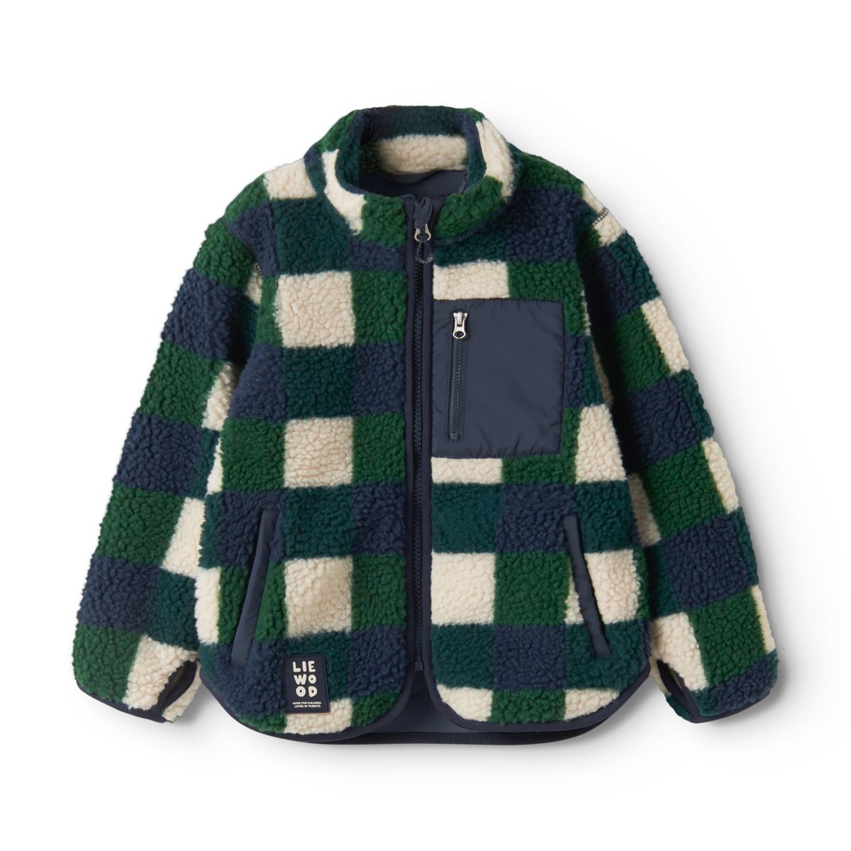 Liewood NOLAN pile jacket - Mega Check / Bright garden - JACKET
