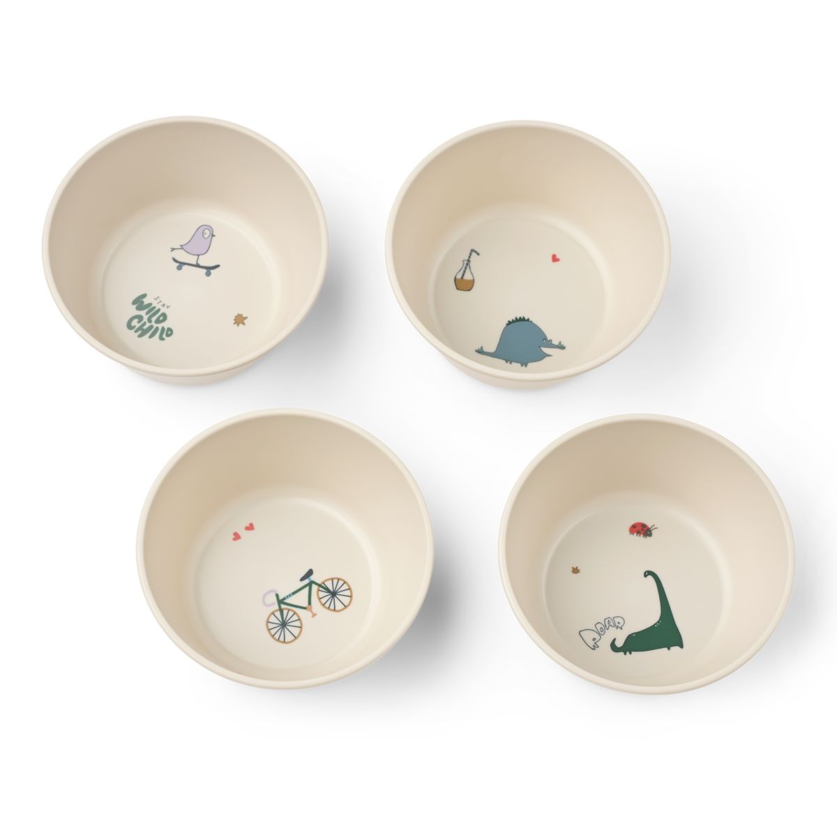Liewood CEES Bowl 4-Pack - Tamtam / Sandy - BOWL