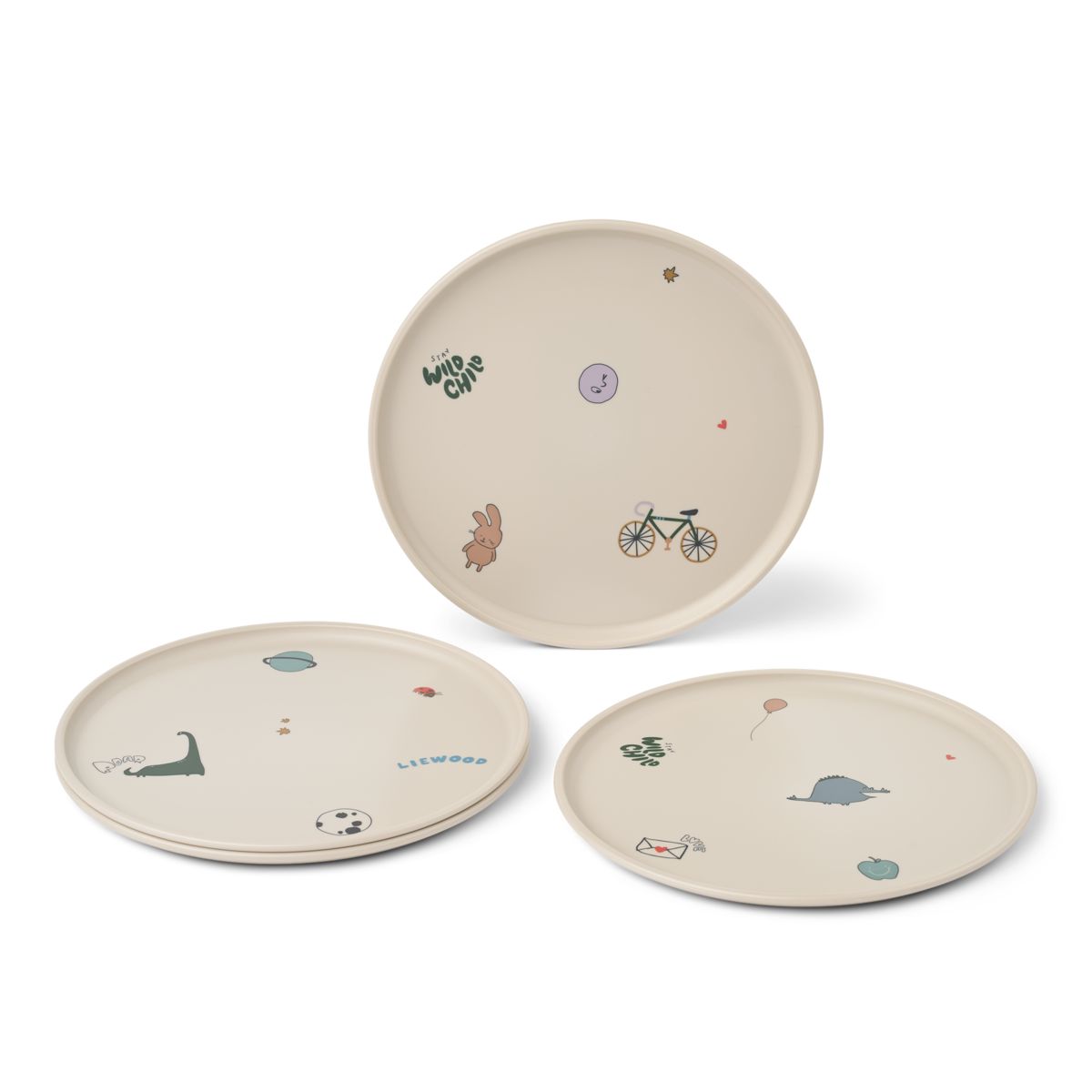 Liewood REMCO Plate 4-Pack - Tamtam / Sandy - PLATE