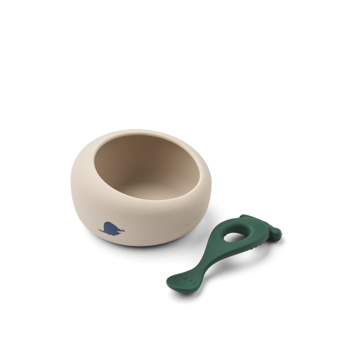 Liewood SPARIA Bowl with spoon - Dino roar / Sandy - BOWL
