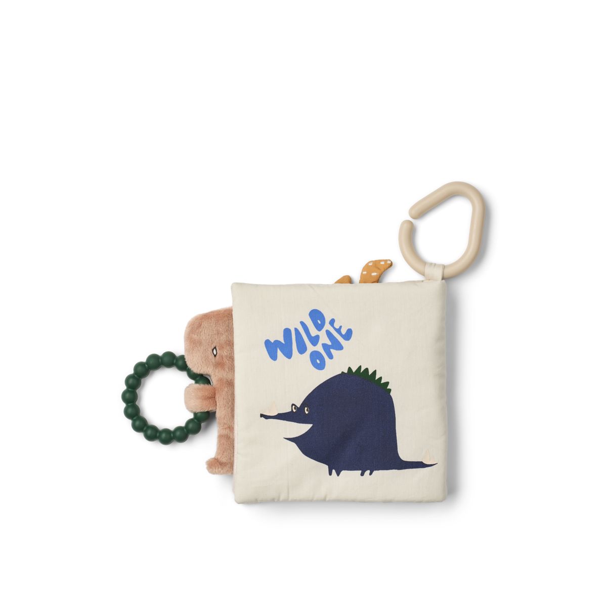 FEY Stoffbuch - Dino Roar / Dove blue