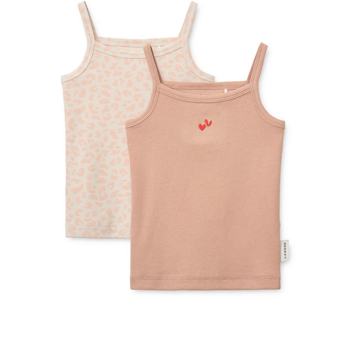 Liewood NAOMI Rib Singlet 2-Pack - Leo / Pale tuscany Mix - SINGLET