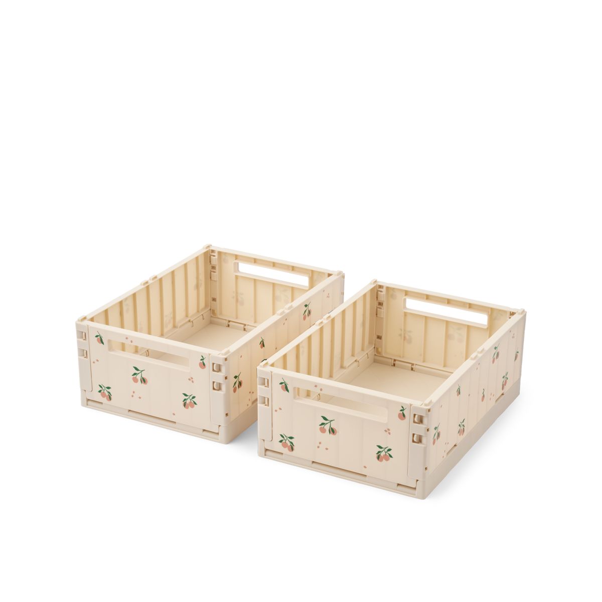 WESTON Medium Storage Box 2-Pack - Peach / Sea shell