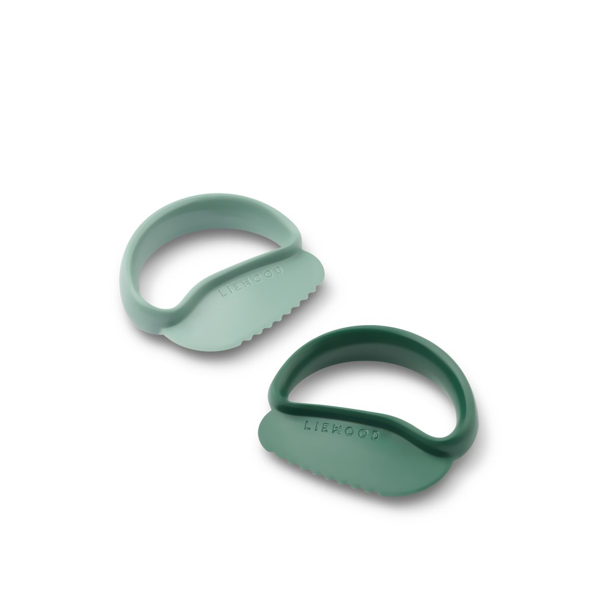 Liewood RIVEN Toddler Safe Cutter 2-Pack - Peppermint / Garden green - COOKING