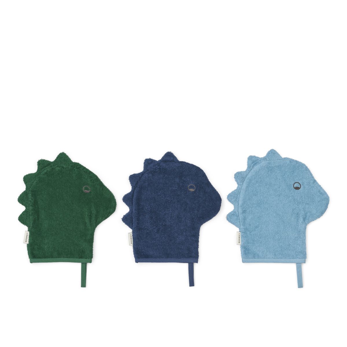 Liewood SYLVESTER Washcloth 3-pack - Beach blue mix - TOWEL / WASHCLOTH