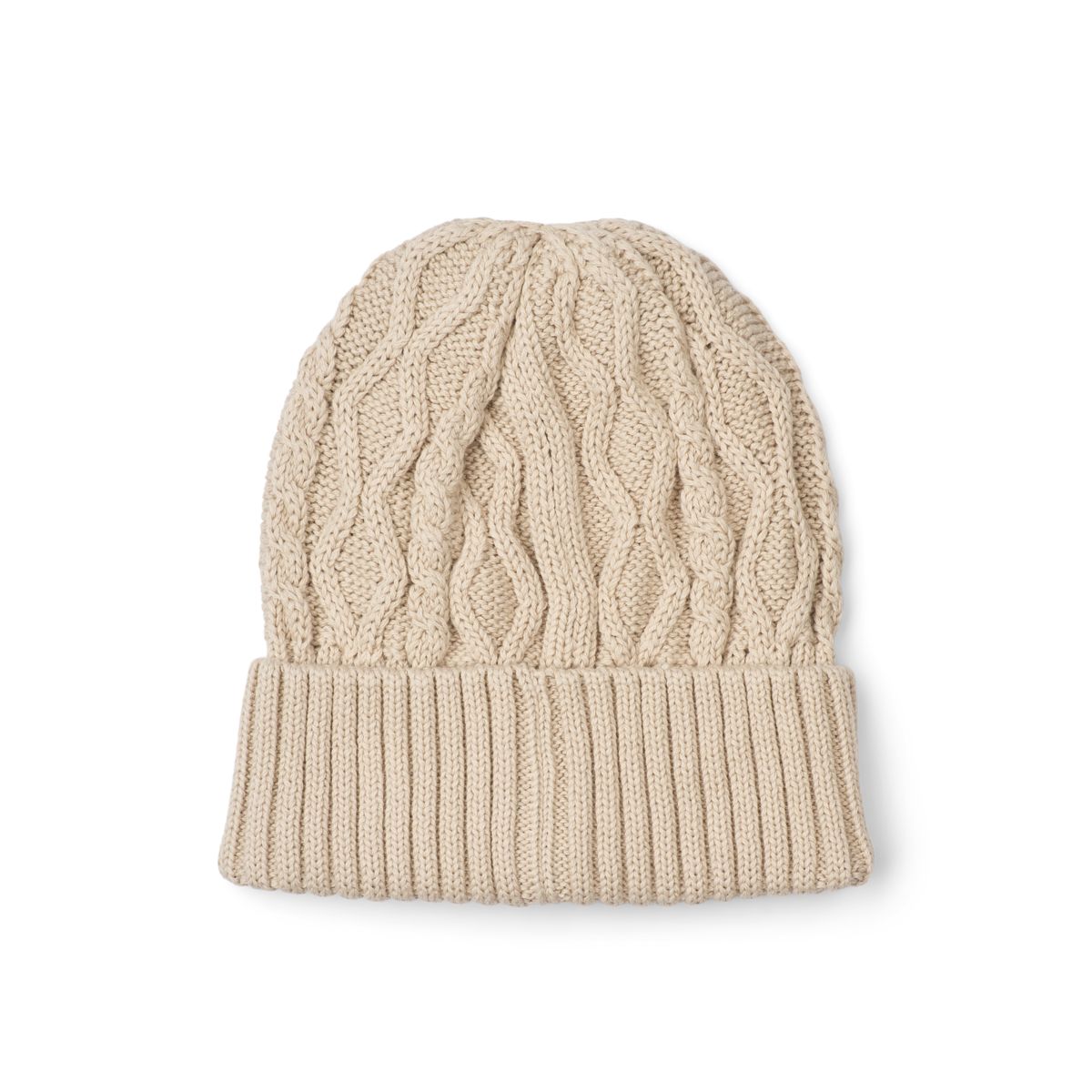 Liewood Ezra Cable Knit Beanie - Sandy - HATS/CAP