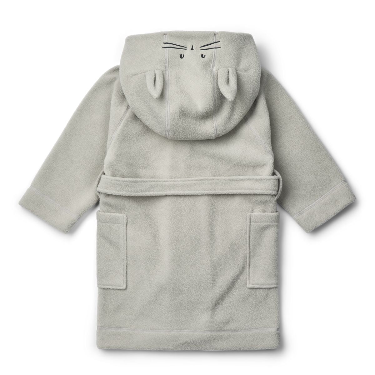 MINIK Fleece Bathrobe  - Dove blue