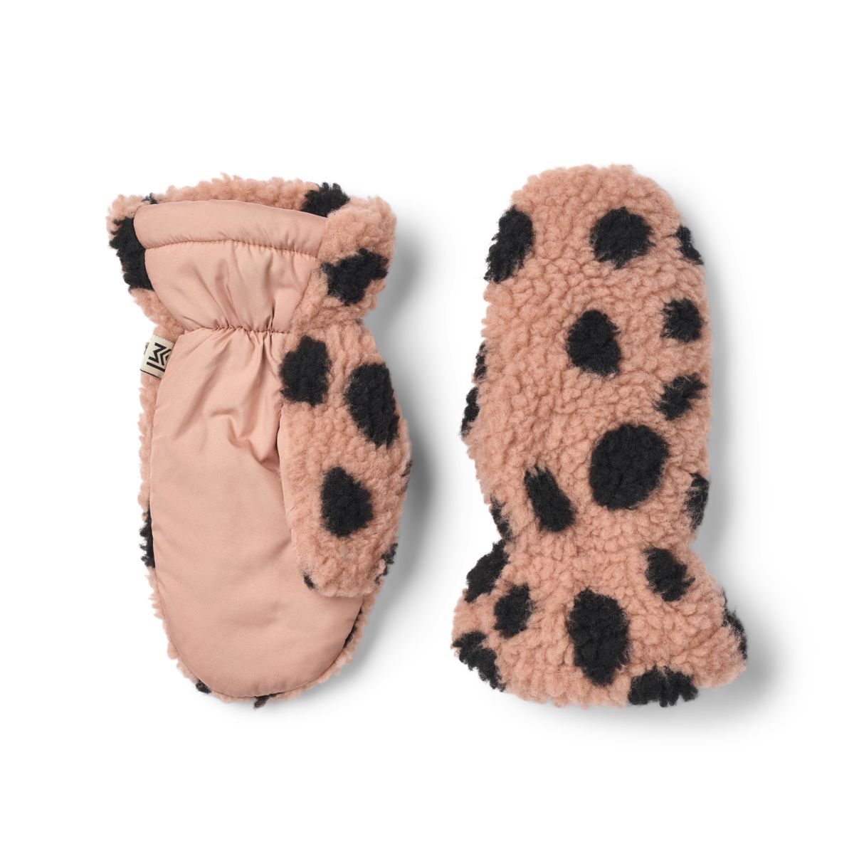 GRETHE Pile Mittens - Mega leo spot / Pale tuscany