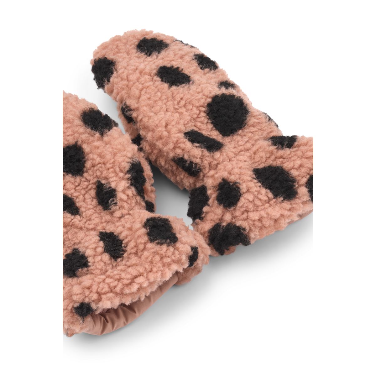 GRETHE Pile Mittens - Mega leo spot / Pale tuscany
