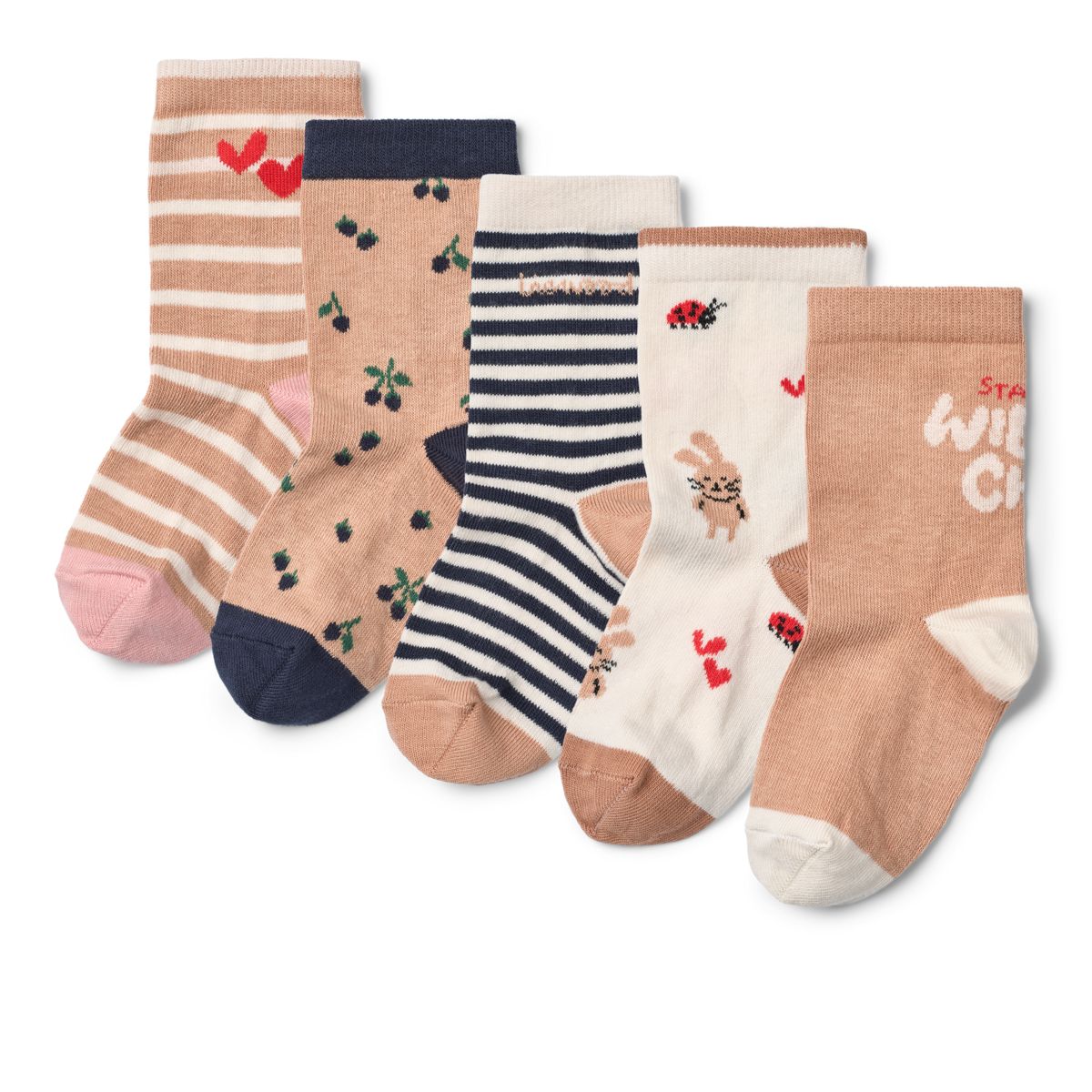 Liewood Silas Socks 5-Pack - Berry Multi Mix - SOCKS/STOCKINGS