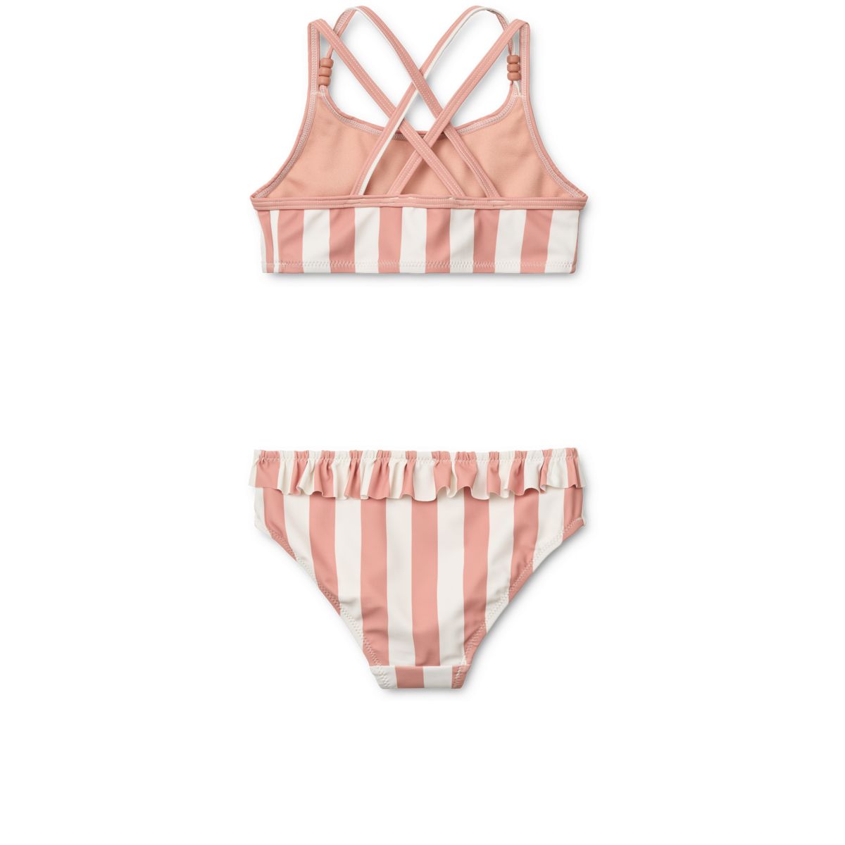 Belle Striped Bikini - Coral blush / creme de la creme stripe