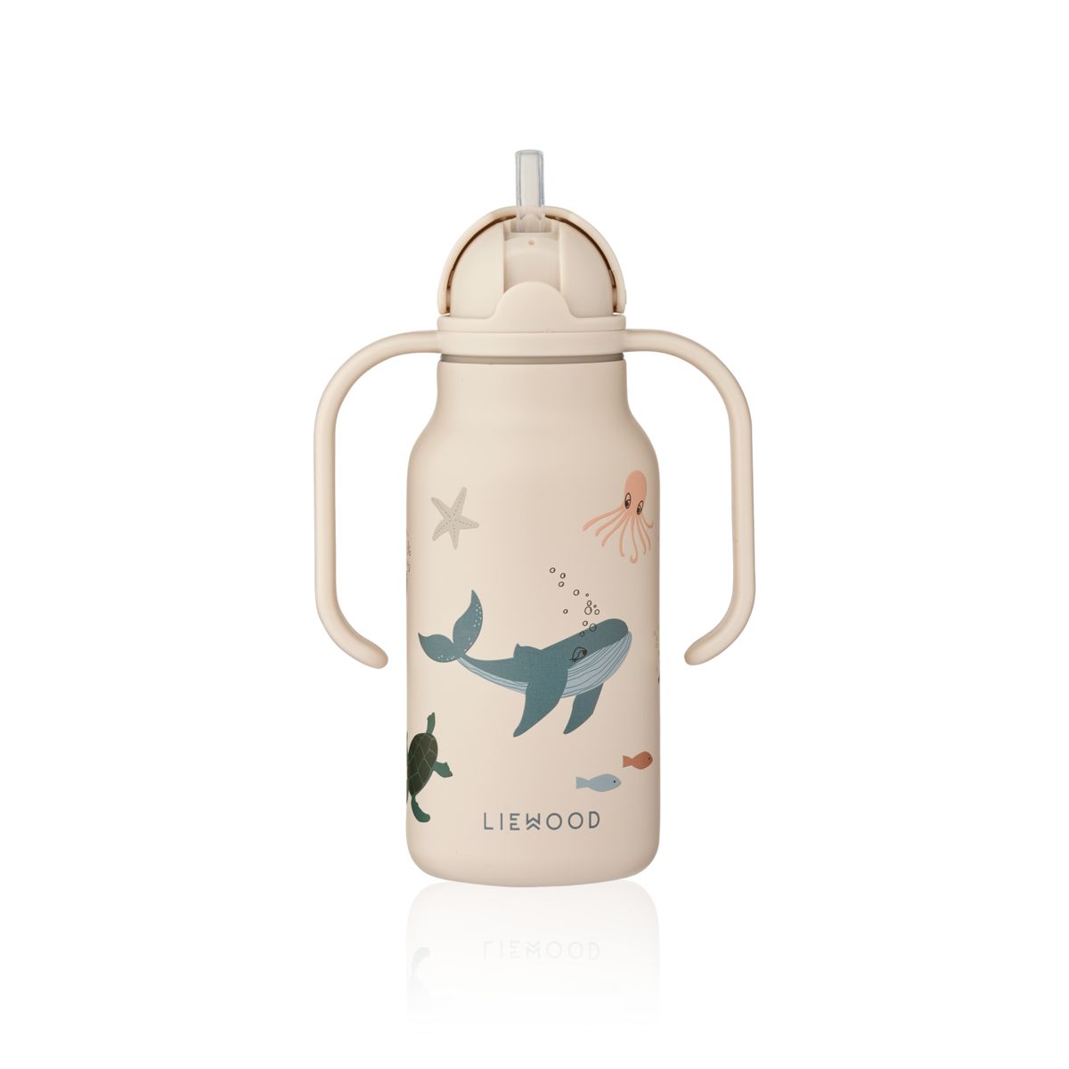Liewood Kimmie Printed Bottle 250 Ml - Sea creature / Sandy - WATER BOTTLE