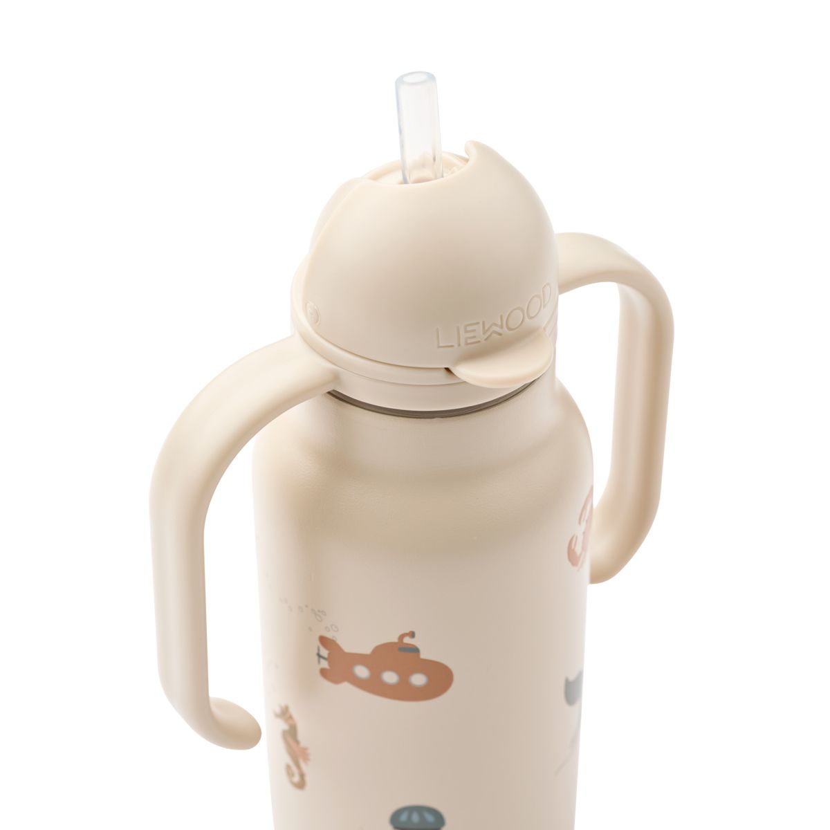 Liewood Kimmie Printed Bottle 250 Ml - Sea creature / Sandy - WATER BOTTLE