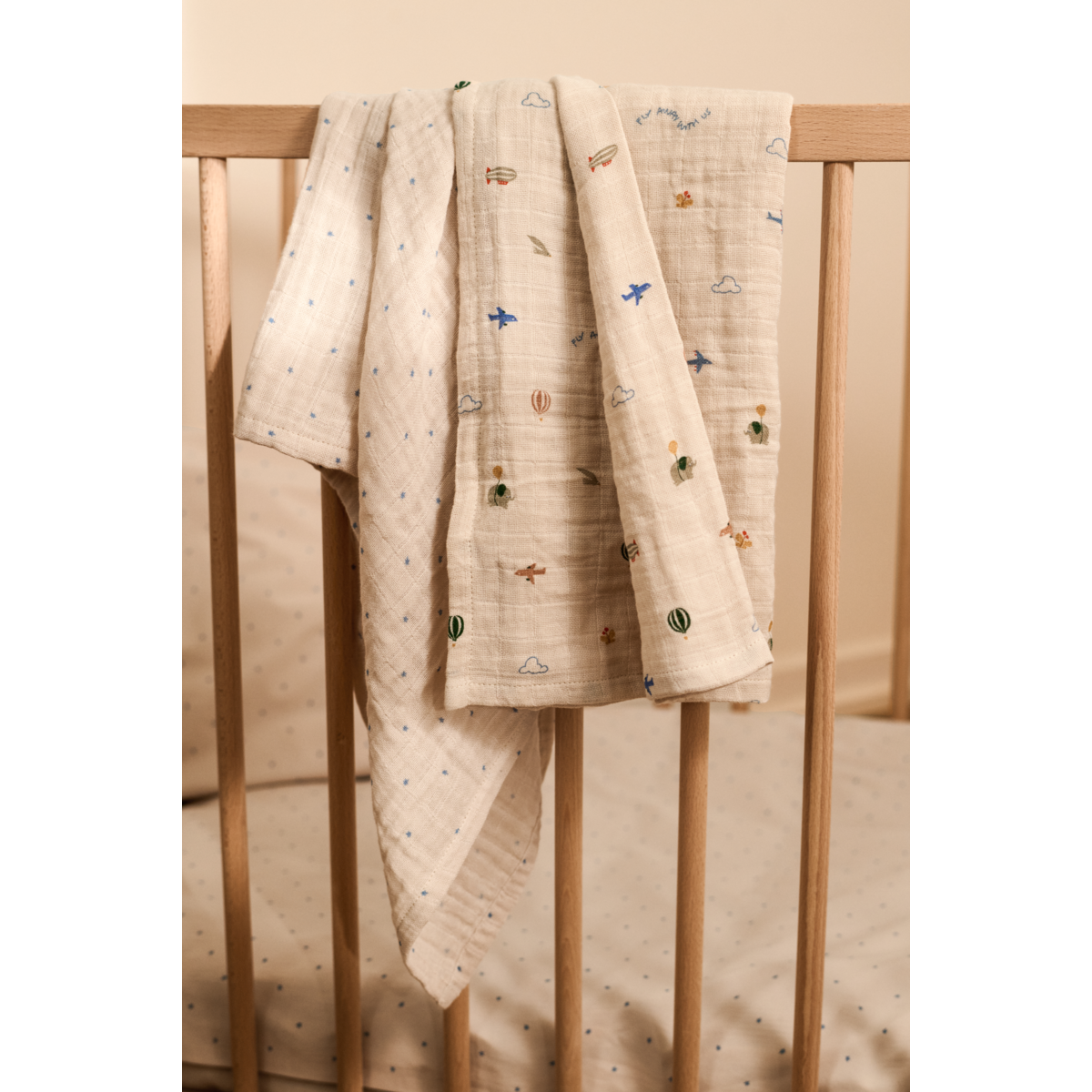 Langes en Mousseline LEWIS, Lot de 2 - Star / Flying Mix