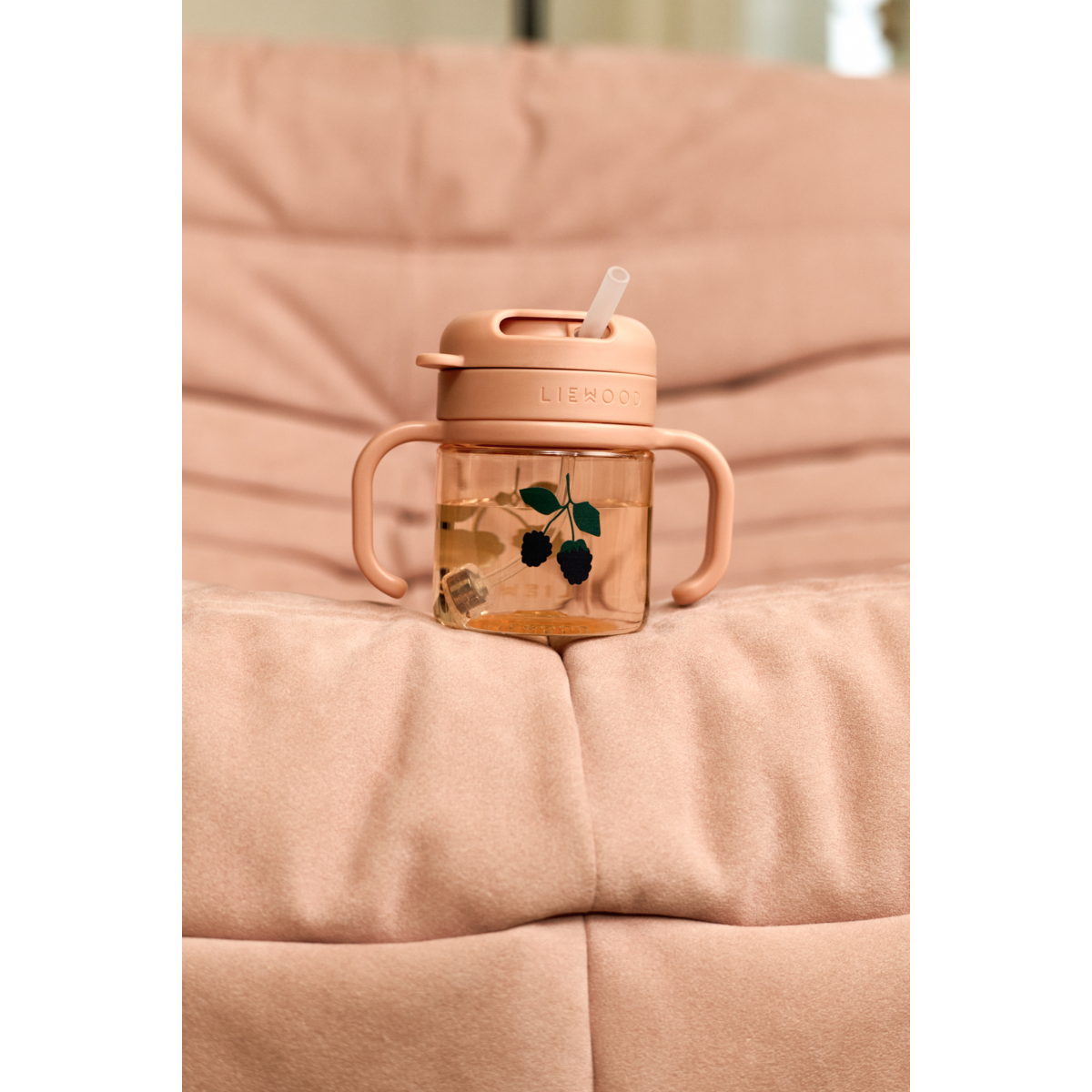 Liewood KAI tritan straw cup - Berry / Pale Tuscany - CUP