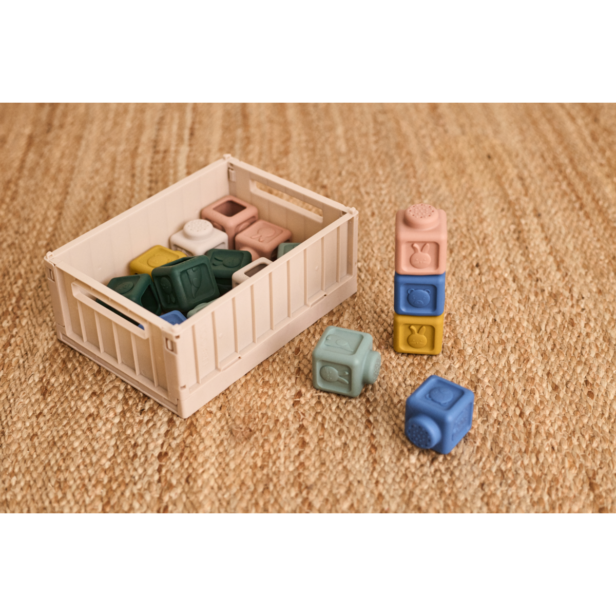 VEDA Building Blocks - Beach Blue Multi mix