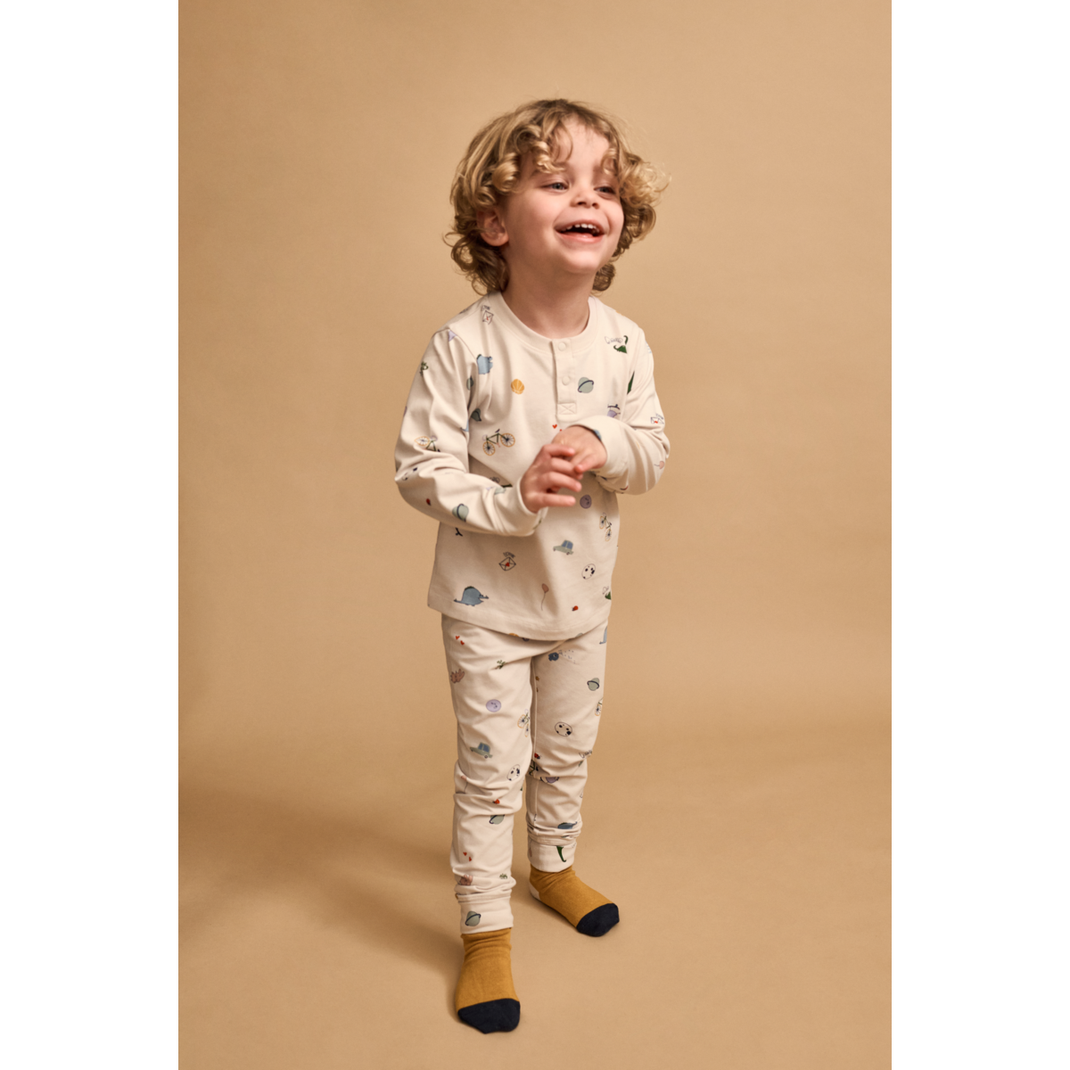 Liewood WILHELM Grow Pyjamas Set - Tamtam / Sandy - PYJAMAS SET