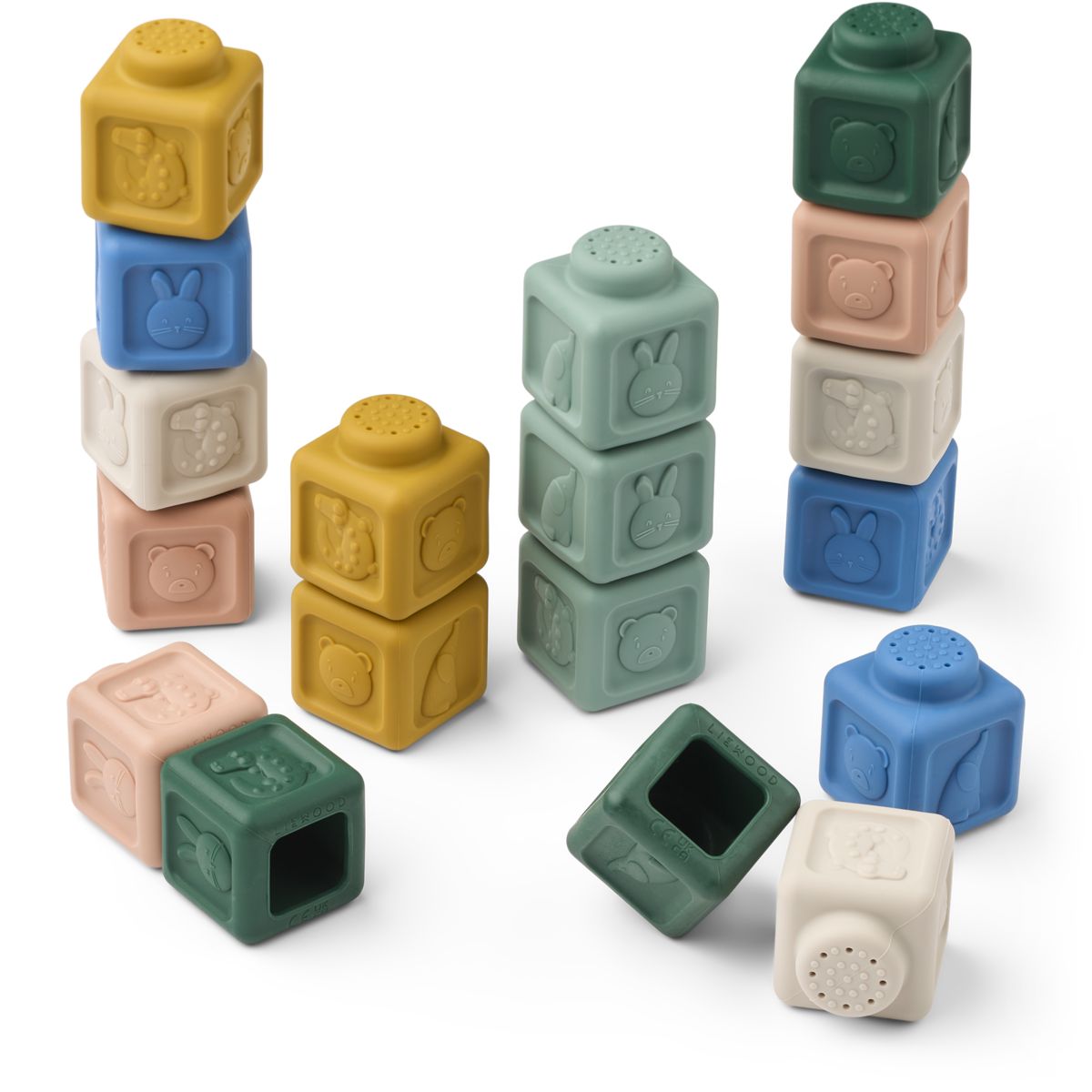 VEDA Building Blocks - Beach Blue Multi mix