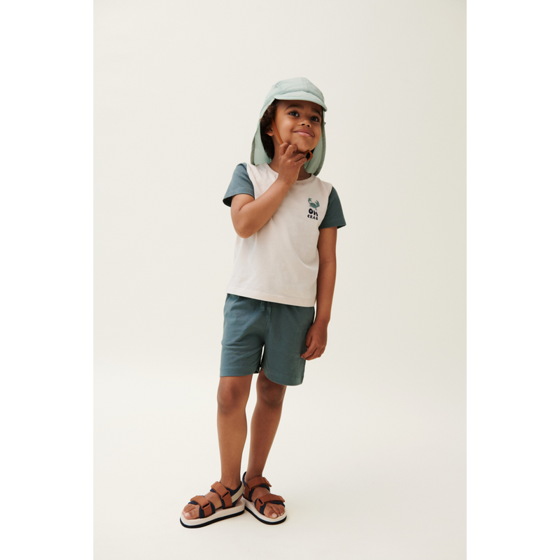 Liewood Lusia sun cap with neck flap - Ice blue - HATS/CAP