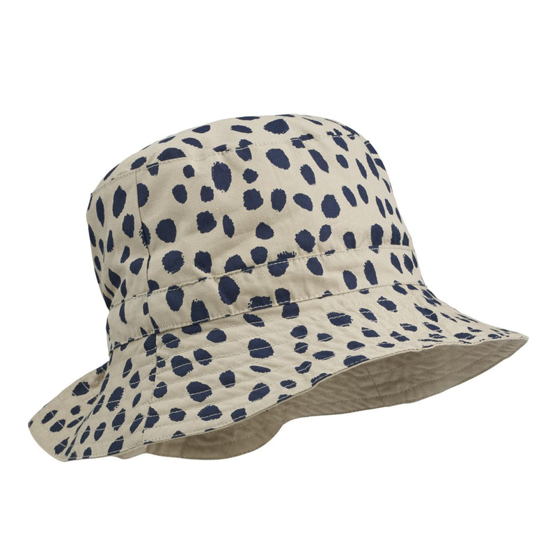 Liewood Sander Reversible Sun Hat - Leo Spots Mist / Mist - HATS/CAP