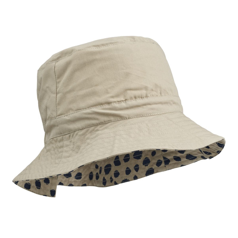 Liewood Sander Reversible Sun Hat - Leo Spots Mist / Mist - HATS/CAP