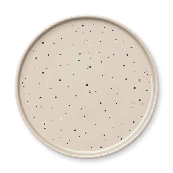 Liewood Ophrah Porcelain Plate - Splash dots / Mist - PLATE