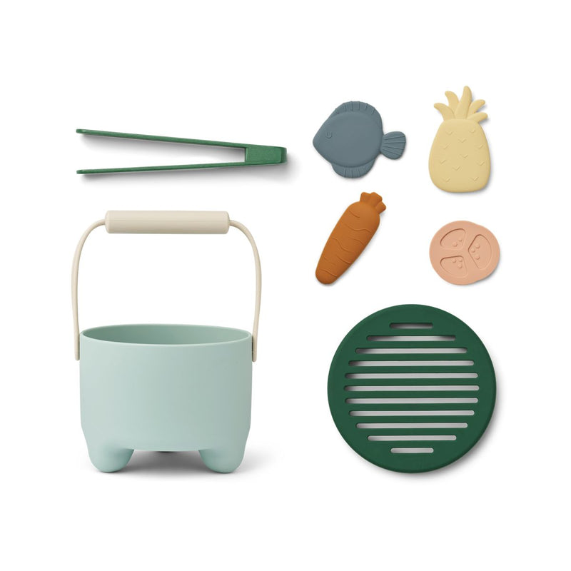 Liewood Wesley BBQ play set - Ice blue multi mix - PRETEND PLAY