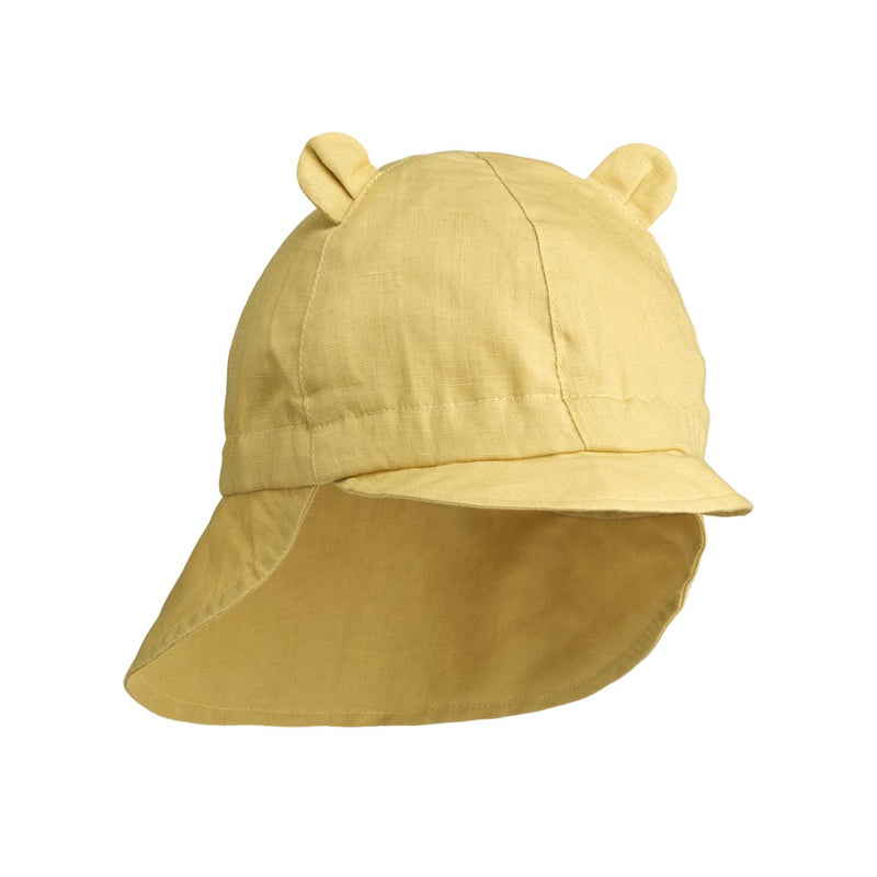 Liewood Gorm Linen Sun Hat - Crispy corn - HATS/CAP