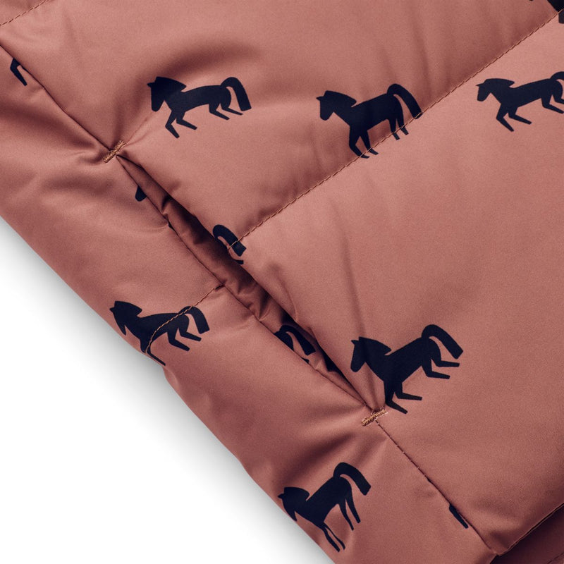Liewood Palle Puffer Down Jacket - Horses / Dark rosetta - JACKET