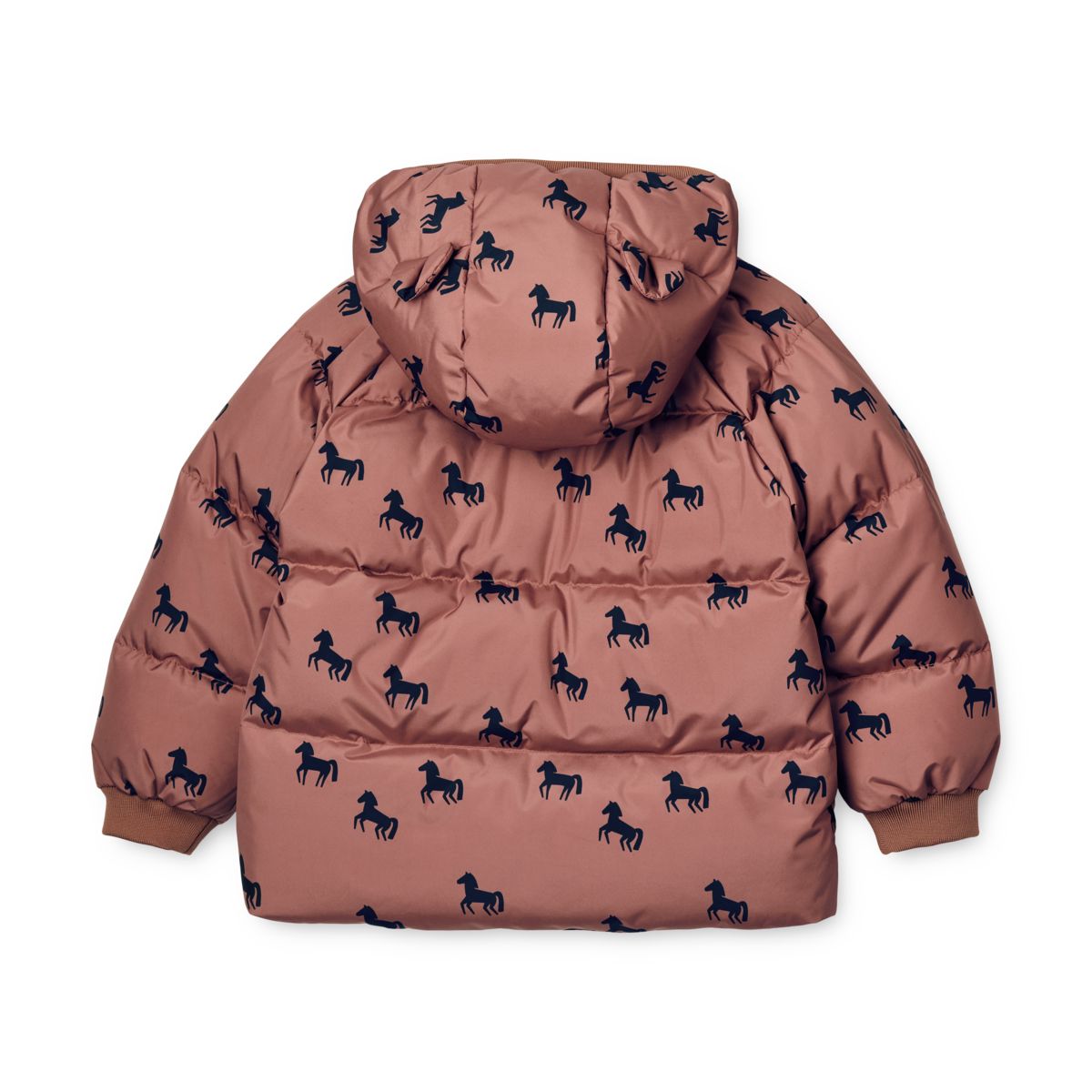 Liewood Polle Down Puffer Jacket - Horses / Dark rosetta - JACKET