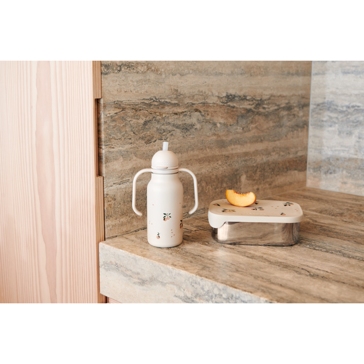 Liewood Arthur Lunchbox - Peach / Sea shell mix - LUNCHBOX