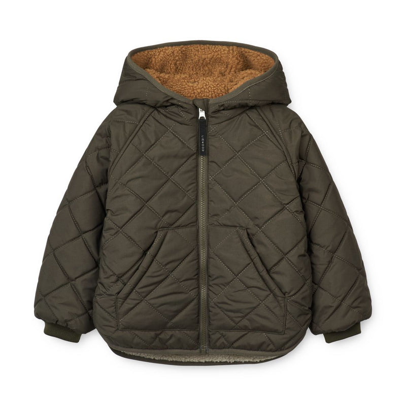 Liewood Jackson Reversible Jacket - Army brown mix - JACKET