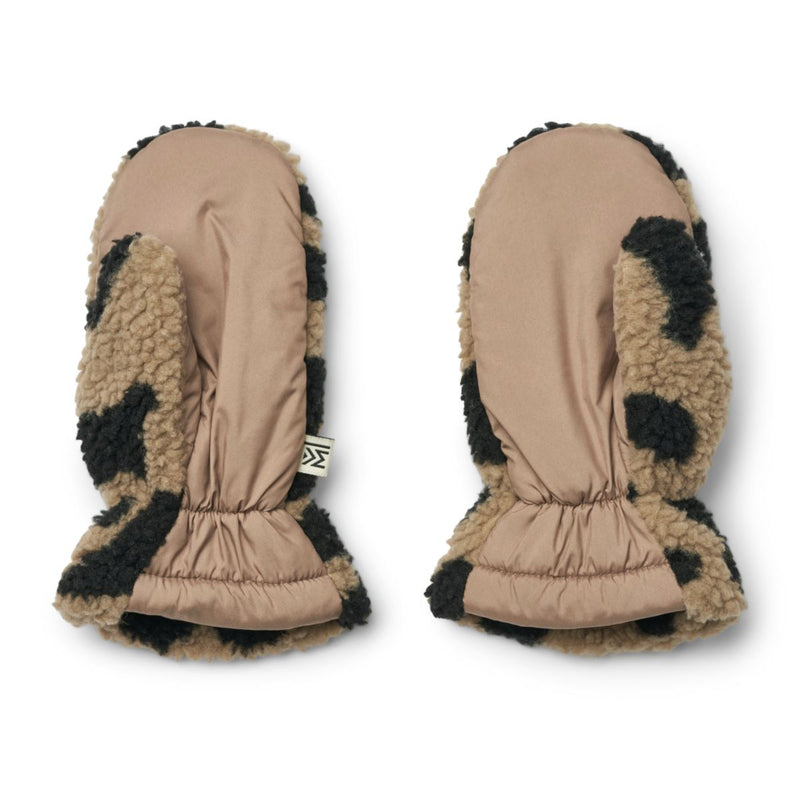 Grethe Pile Gloves - Mega leo / oat mix