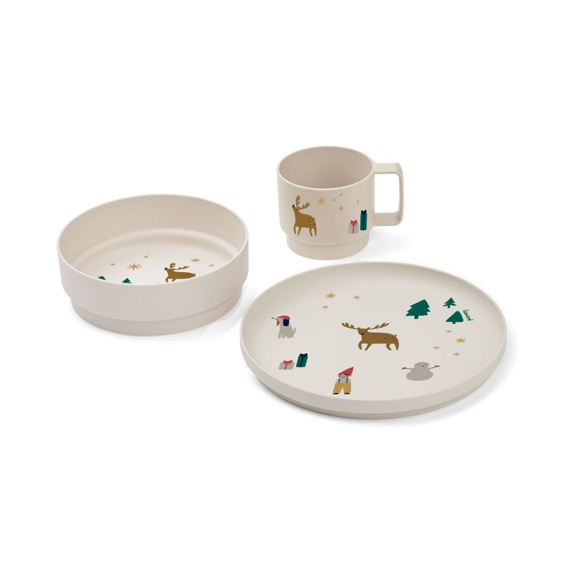 Liewood Archi Tableware Set - Holiday / Sandy - TABLEWARE SET