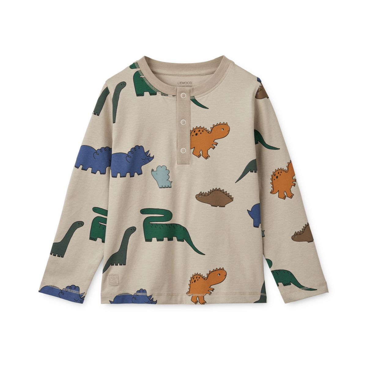 Liewood Wilhelm Printed Pyjamas Set - Dinosaurs / Mist - PYJAMAS SET