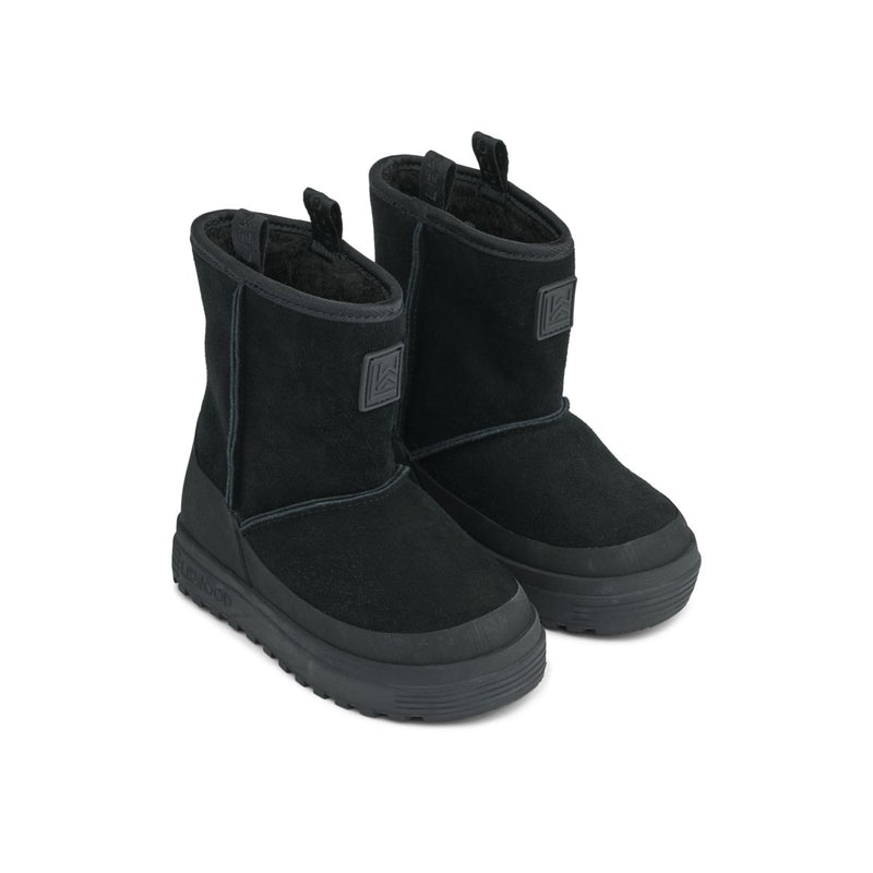 Liewood Mattie Suede Boot - Black - REGULAR BOOTS