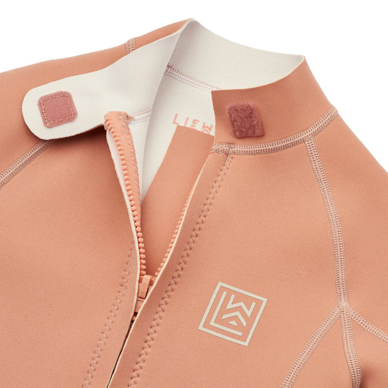Liewood Maverick long-sleeve wetsuit - Tuscany rose - SWIMSUIT
