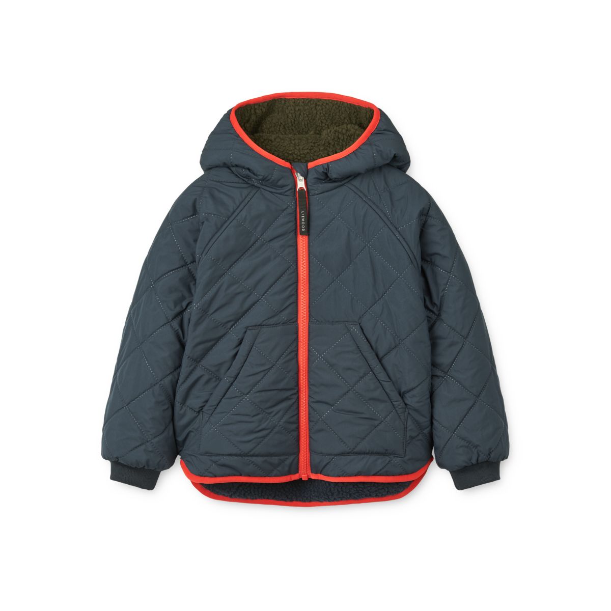 Liewood Jackson Reversible Jacket - Army brown multi mix - JACKET