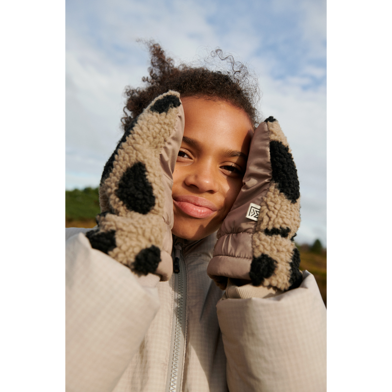 Grethe Pile Gloves - Mega leo / oat mix