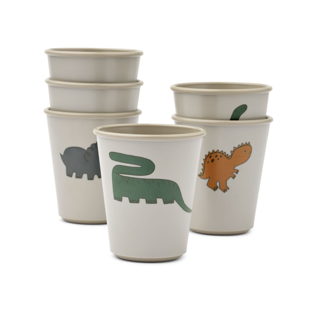 Liewood Lana cup 6-pack - Dinosaurs / Mist - CUP