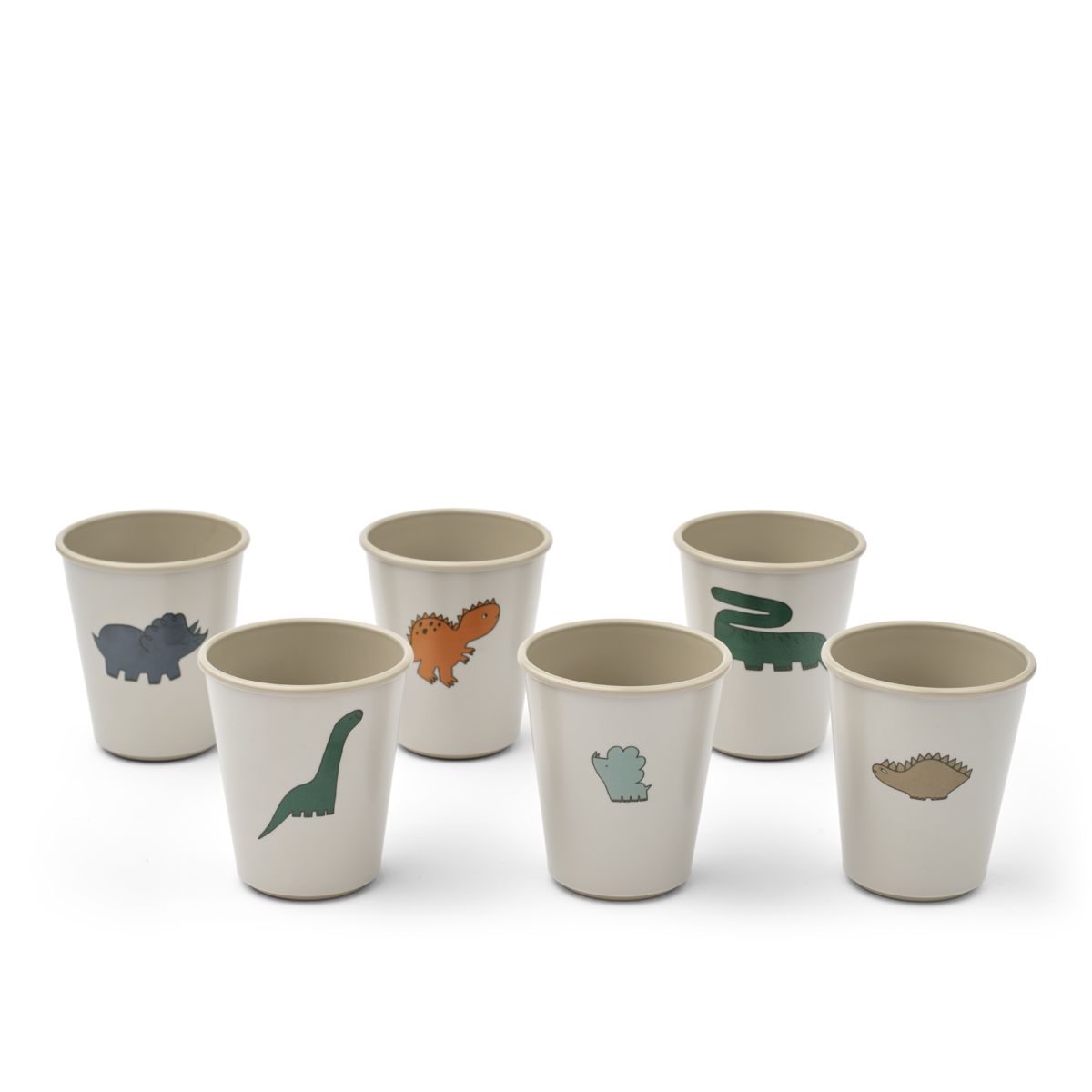 Liewood Lana cup 6-pack - Dinosaurs / Mist - CUP