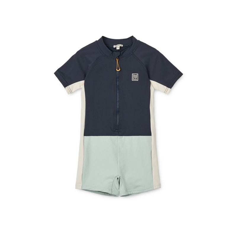 Liewood Marinus colour-block swim jumpsuit - Classic navy mix - SWIMSUIT