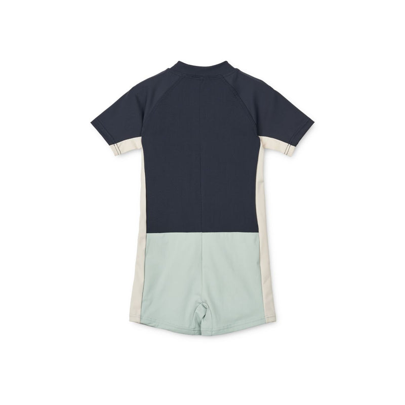 Liewood Marinus colour-block swim jumpsuit - Classic navy mix - SWIMSUIT