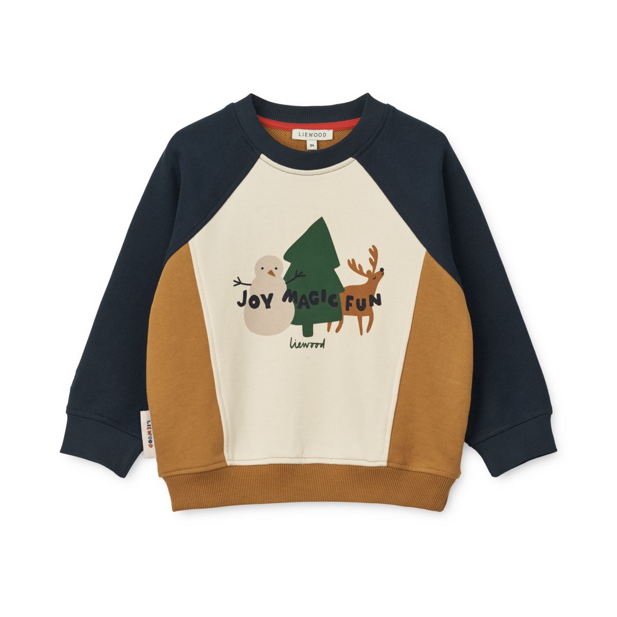 Liewood Aude placement sweatshirt - Holiday friends / Sandy - SWEATSHIRT