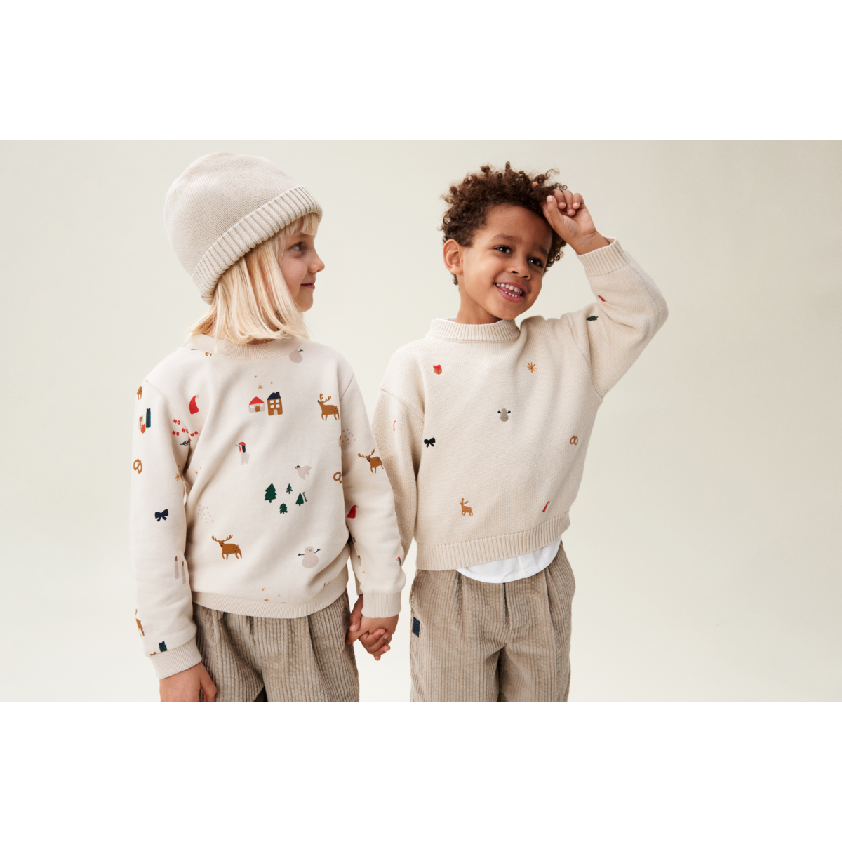 Liewood Thora Printed Sweatshirt - Holiday / Sandy - SWEATSHIRT