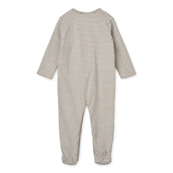Liewood Bolde Baby Stripe Jumpsuit - Y/D Stripe Sandy / Classic navy - JUMPSUIT