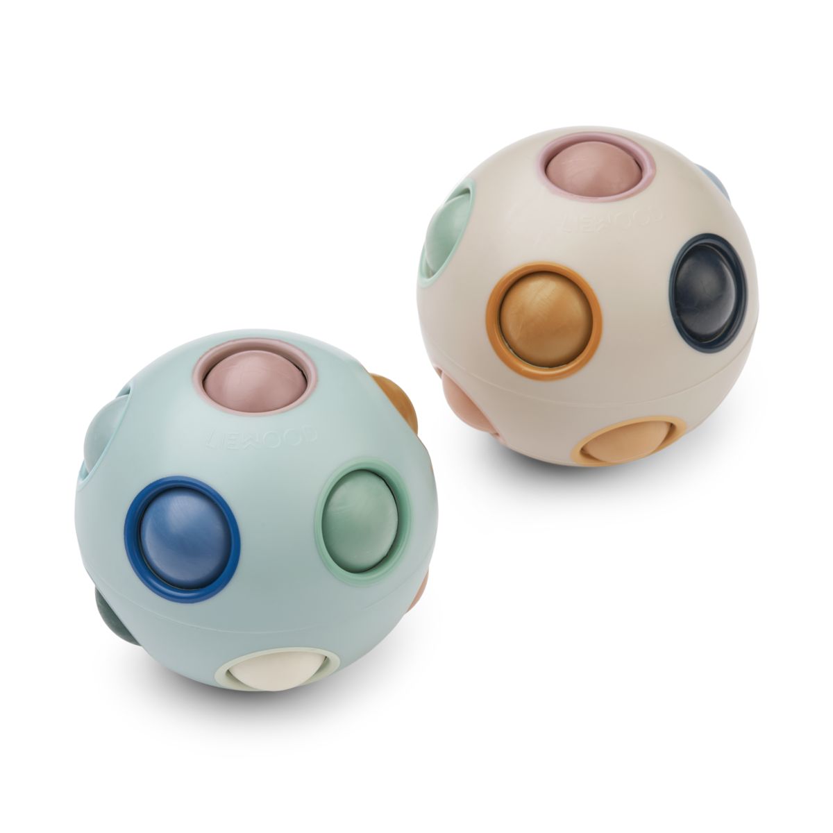 Liewood Solene Puzzle Ball - Ice blue multi mix - MOTORICAL